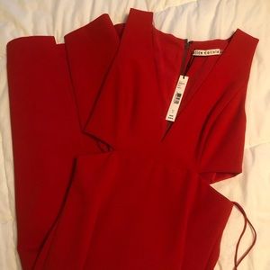 Alice + Olivia NWT Poppy Cutout Midi Dress